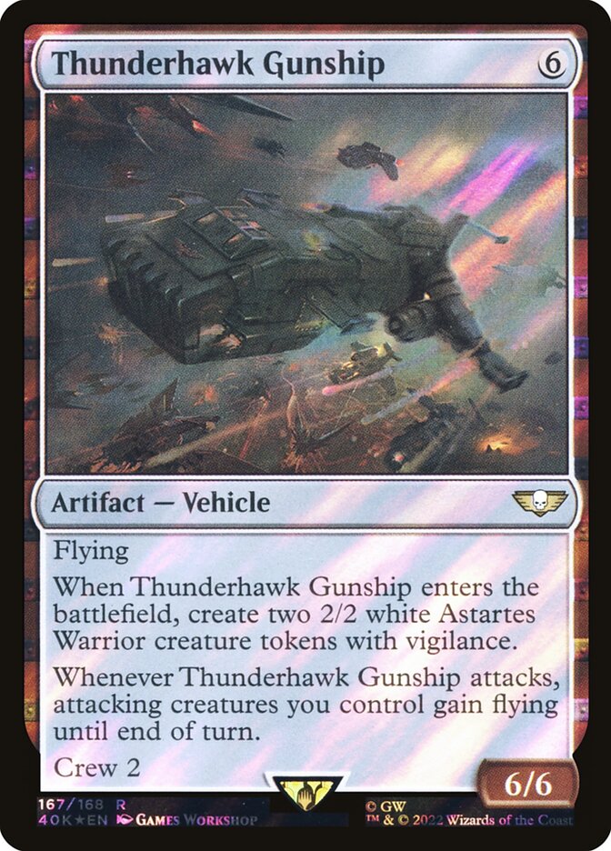 Thunderhawk Gunship card front