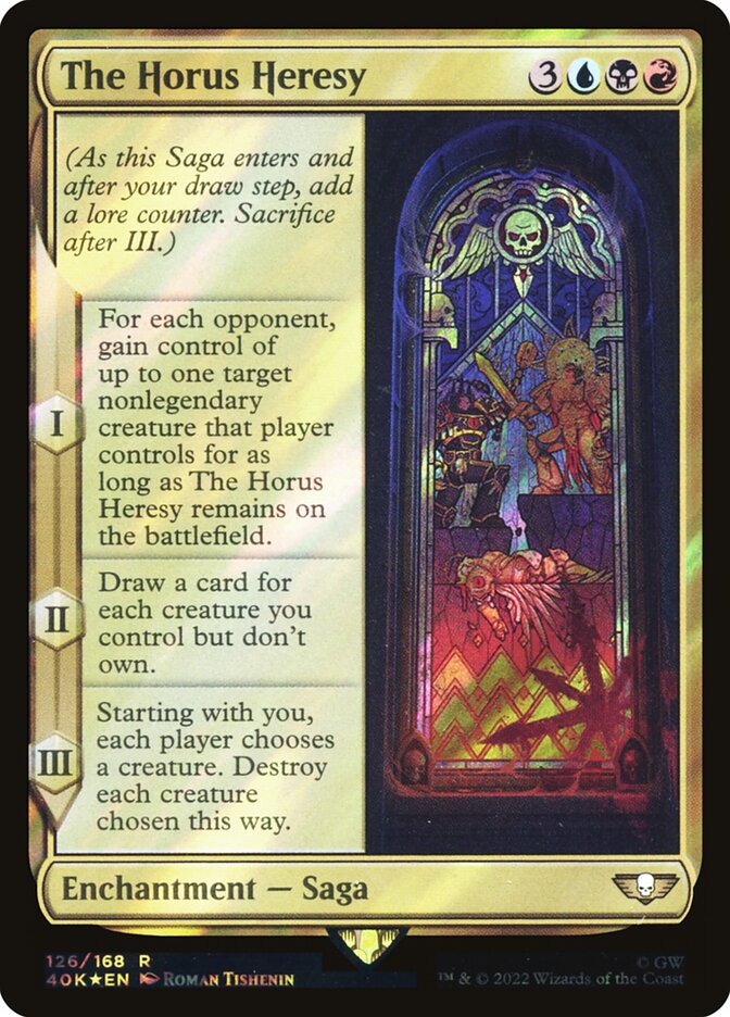 The Horus Heresy card front