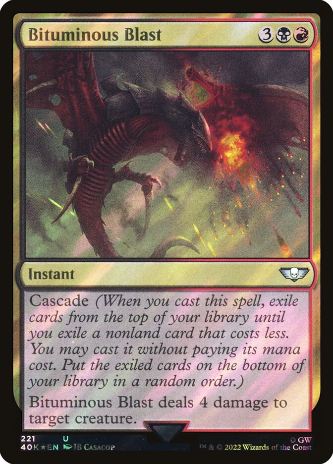 Bituminous Blast card front