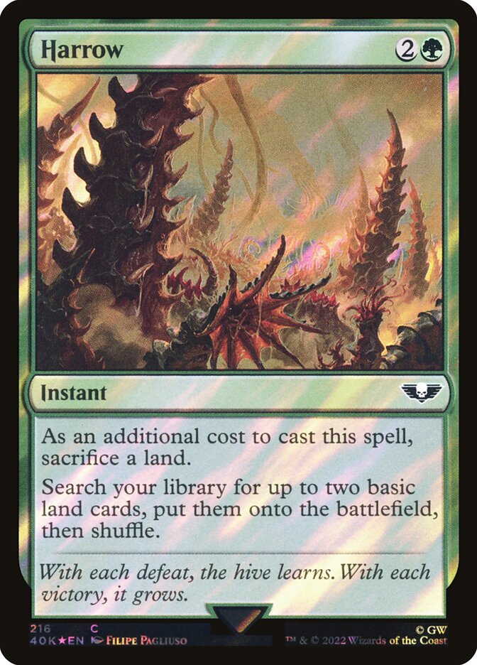 Harrow card front