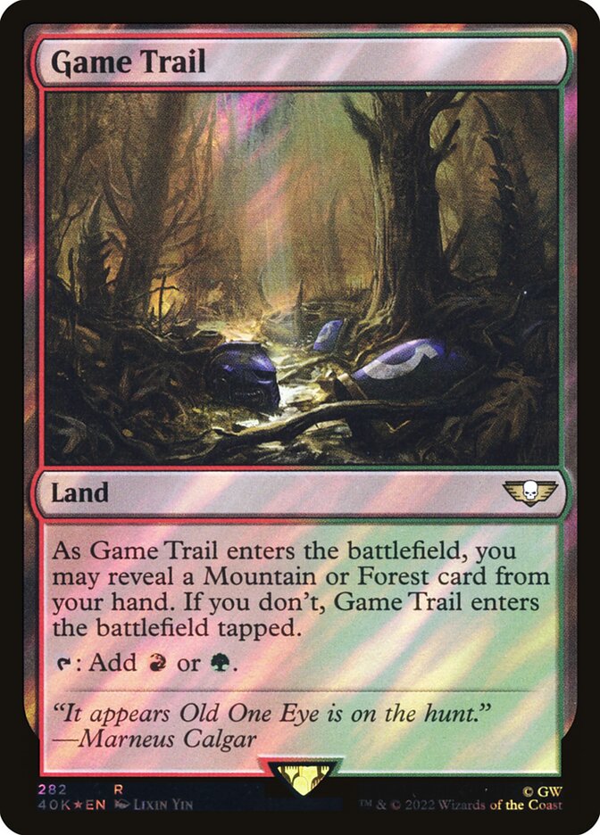Game Trail card front