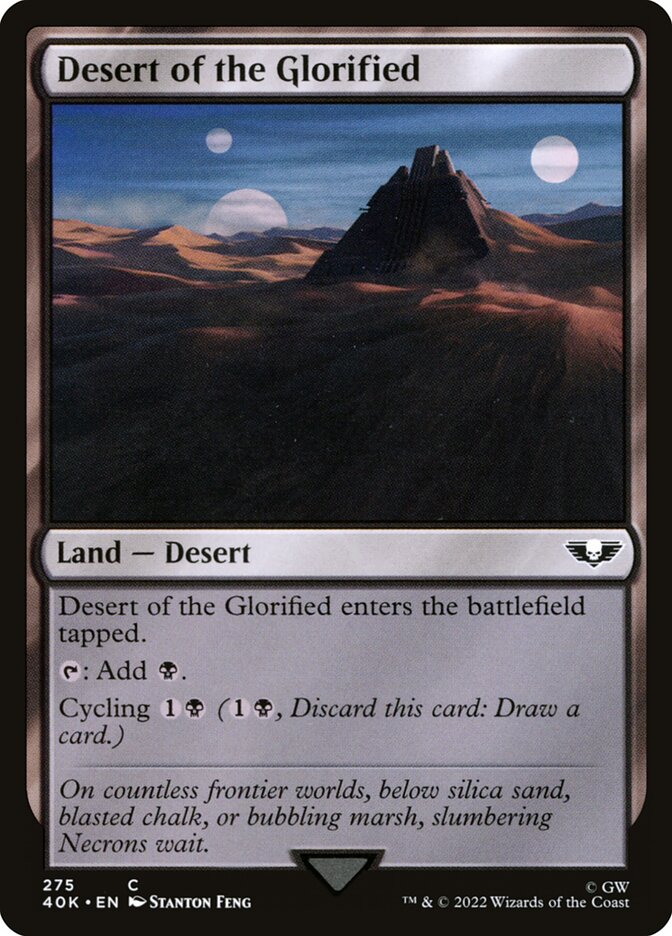Desert of the Glorified card front
