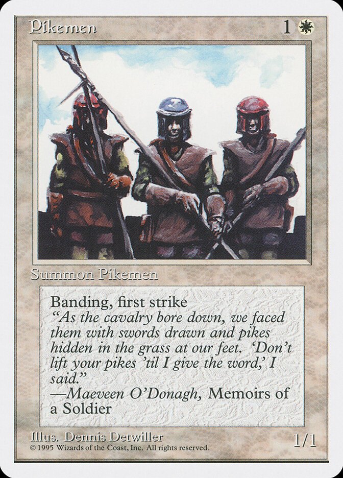 Pikemen card front