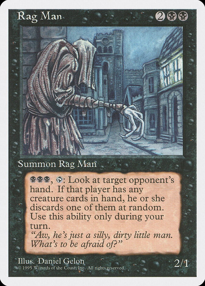 Rag Man card front