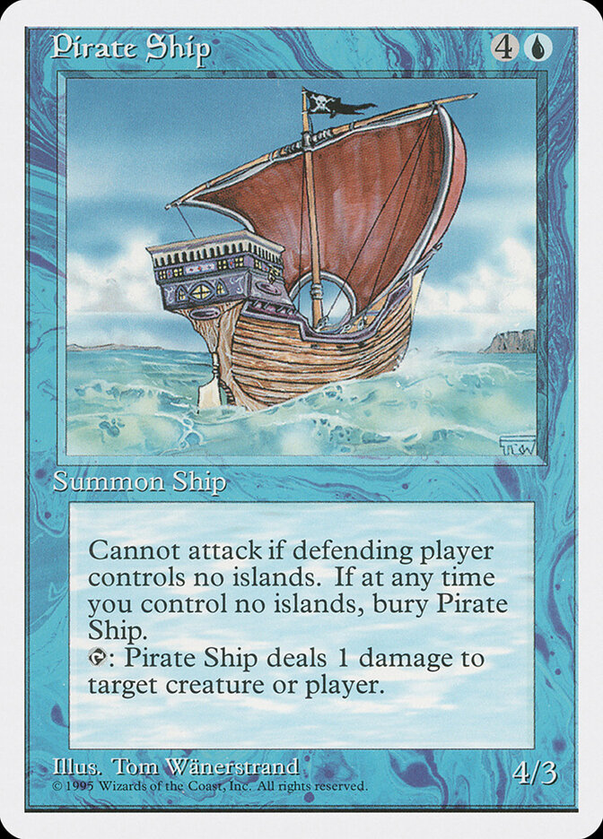 Pirate Ship card front
