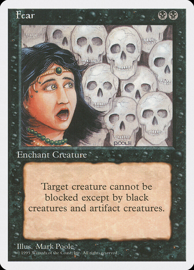Fear card front