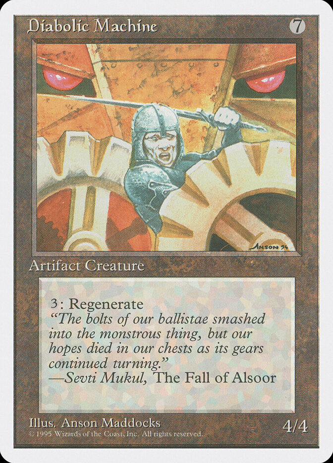 Diabolic Machine card front