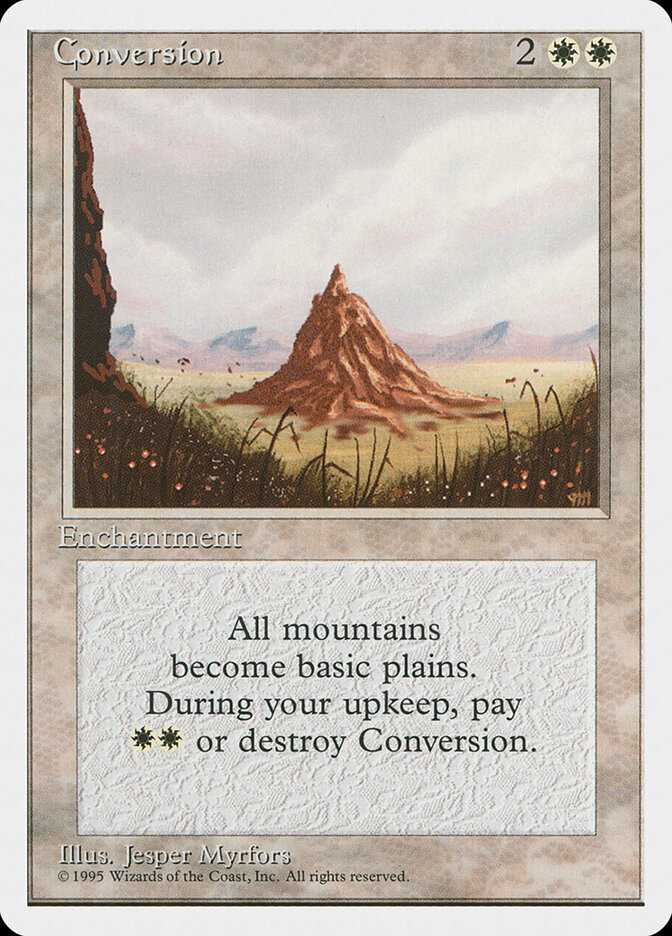 Conversion card front