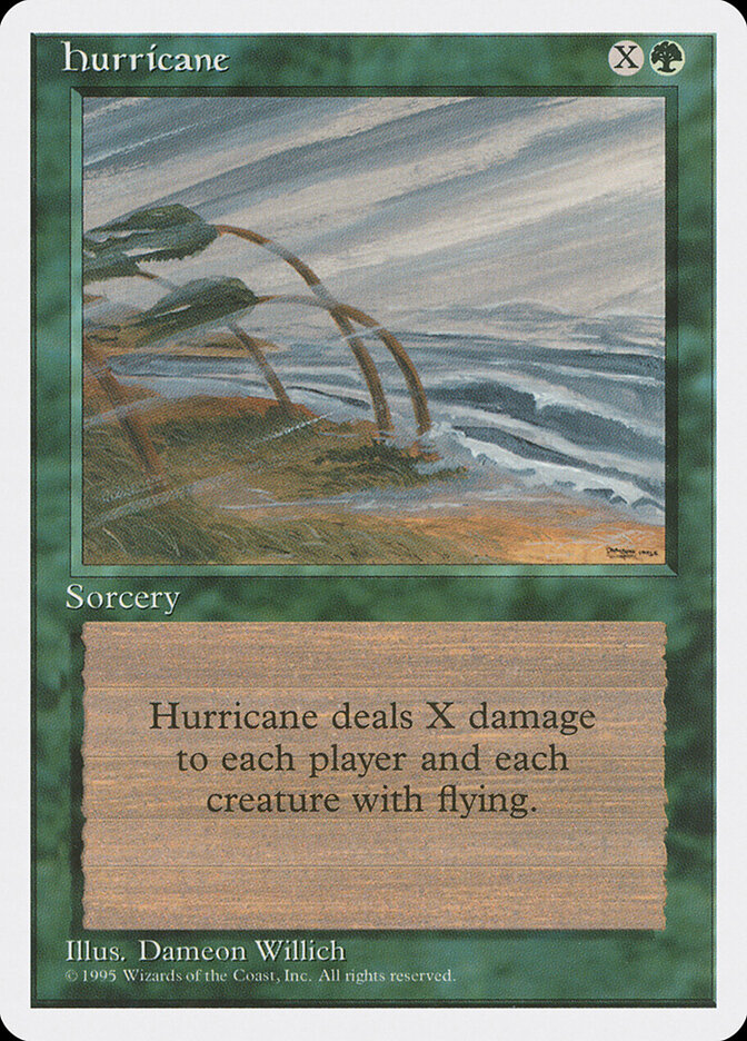 Hurricane card front