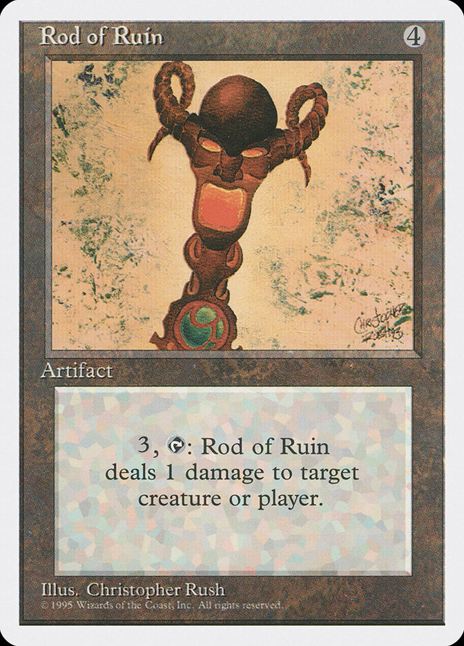 Rod of Ruin card front