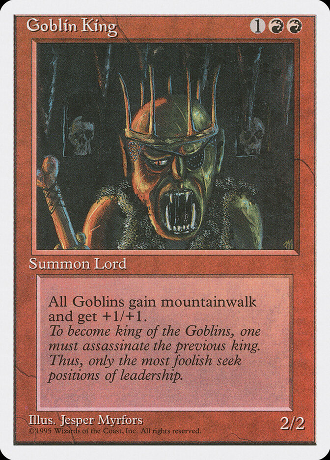 Goblin King card front