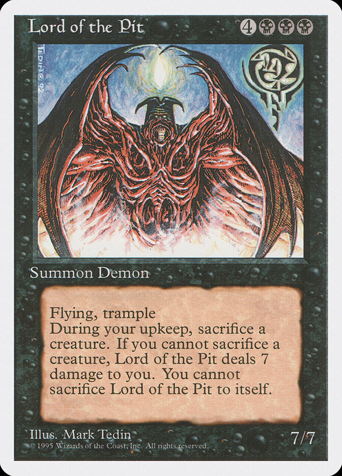 Lord of the Pit card front