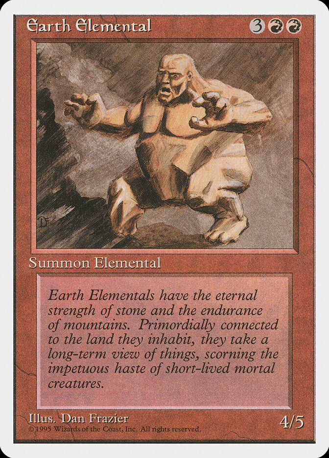 Earth Elemental card front