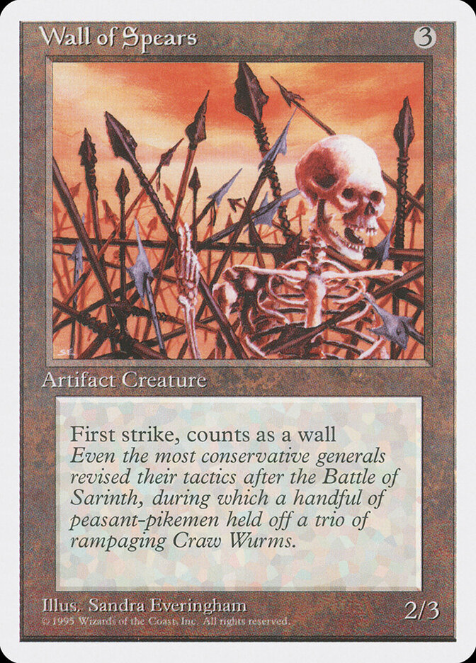 Wall of Spears card front