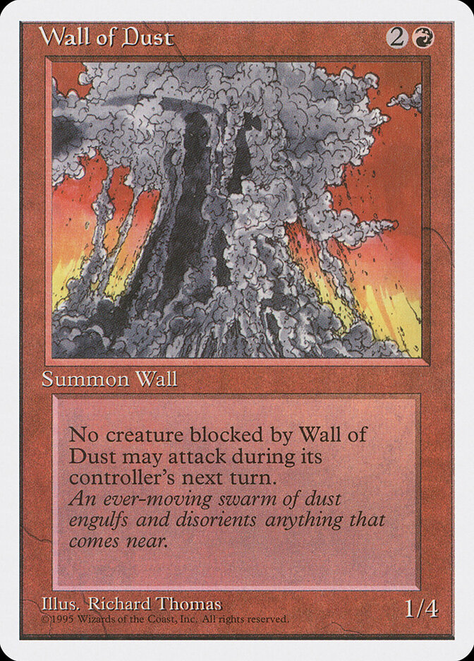 Wall of Dust card front