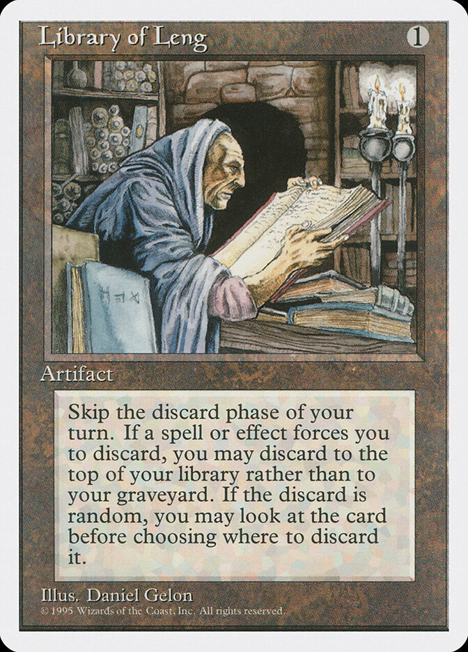 Library of Leng card front