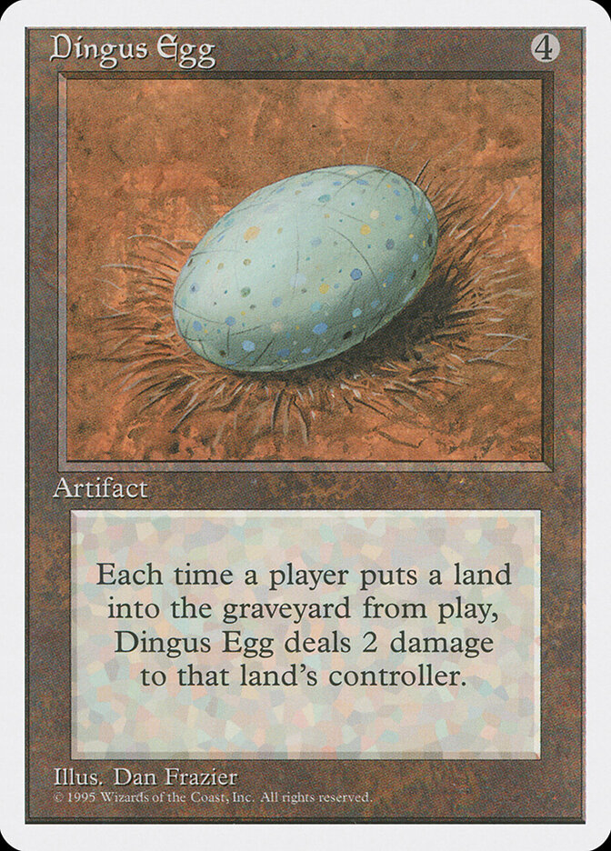 Dingus Egg card front