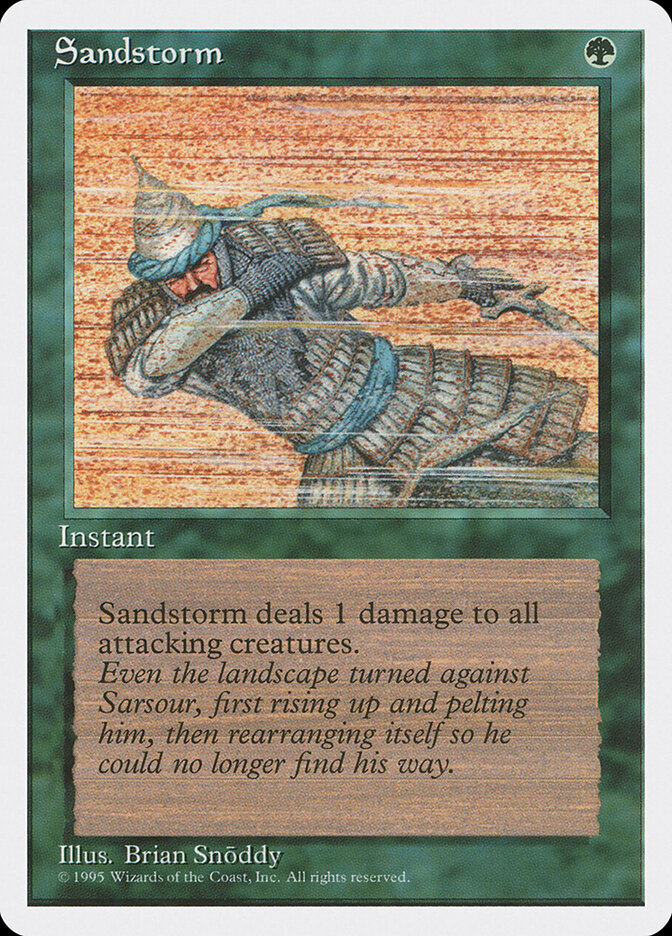 Sandstorm card front