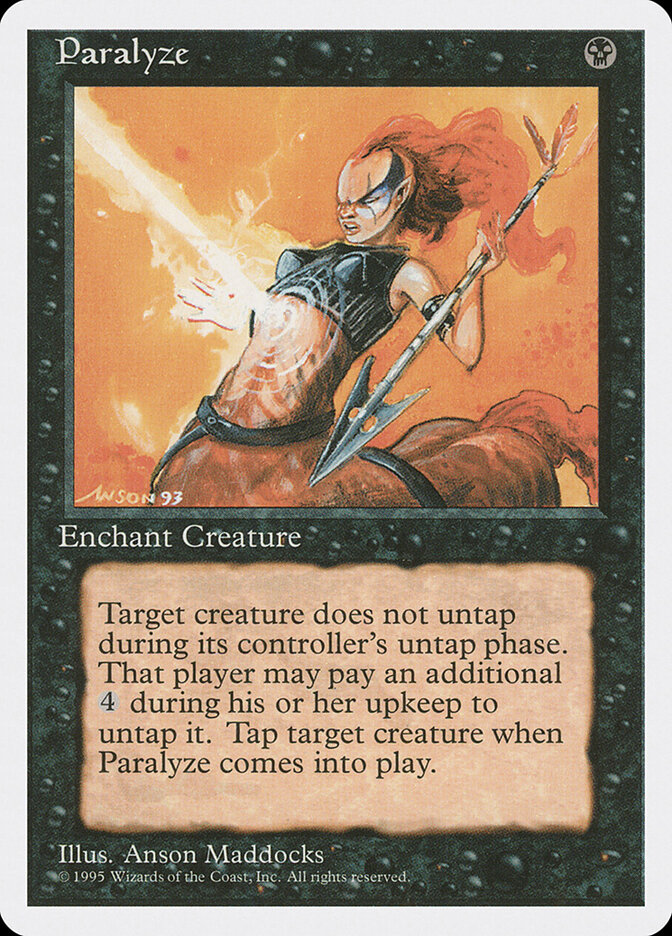 Paralyze card front