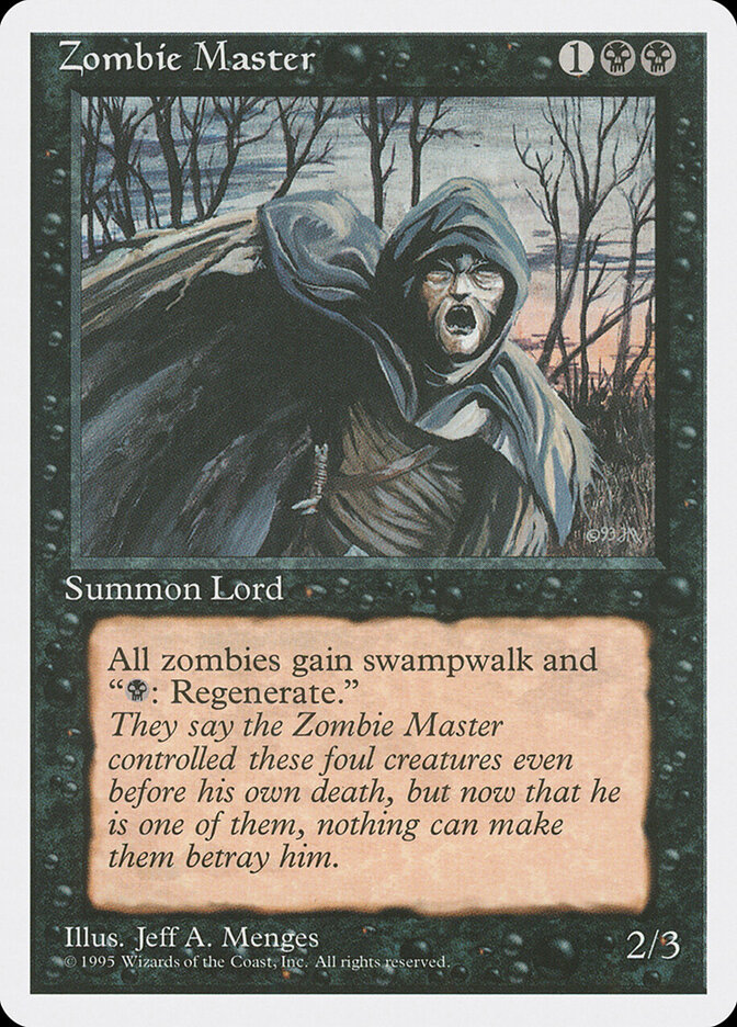 Zombie Master card front