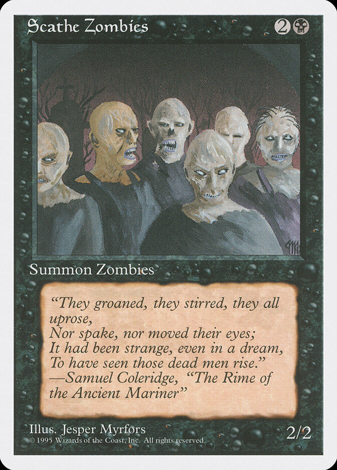 Scathe Zombies card front
