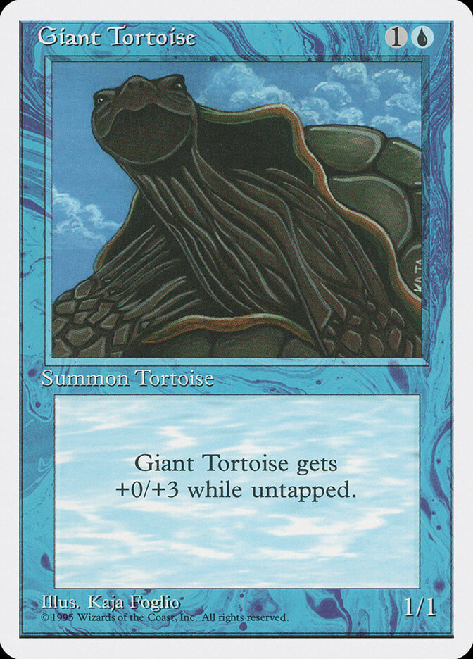 Giant Tortoise card front