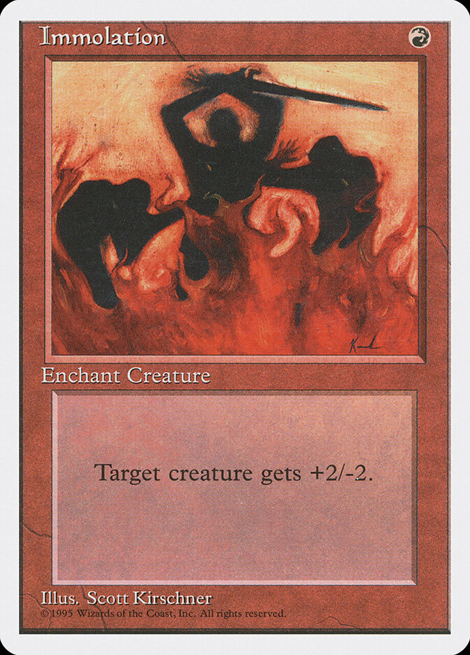 Immolation card front