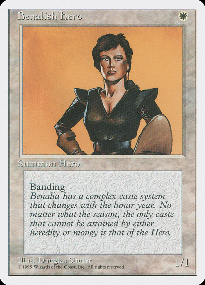 Benalish Hero card front