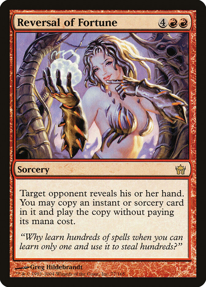 Reversal of Fortune card front
