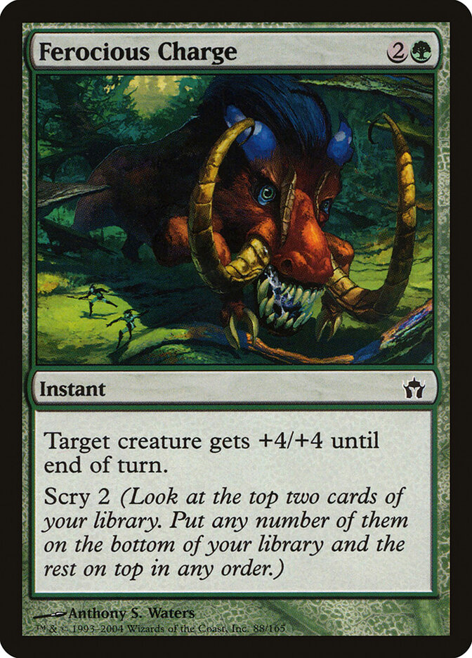 Ferocious Charge card front