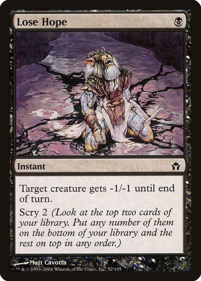 Lose Hope card front