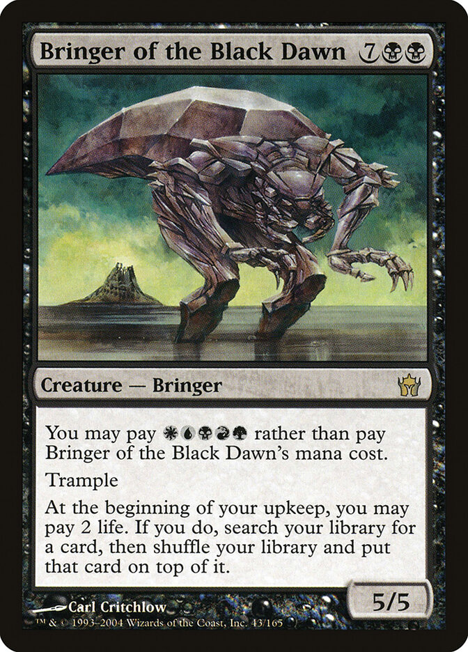 Bringer of the Black Dawn card front