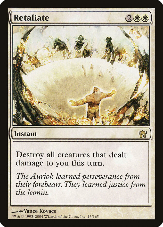 Retaliate card front