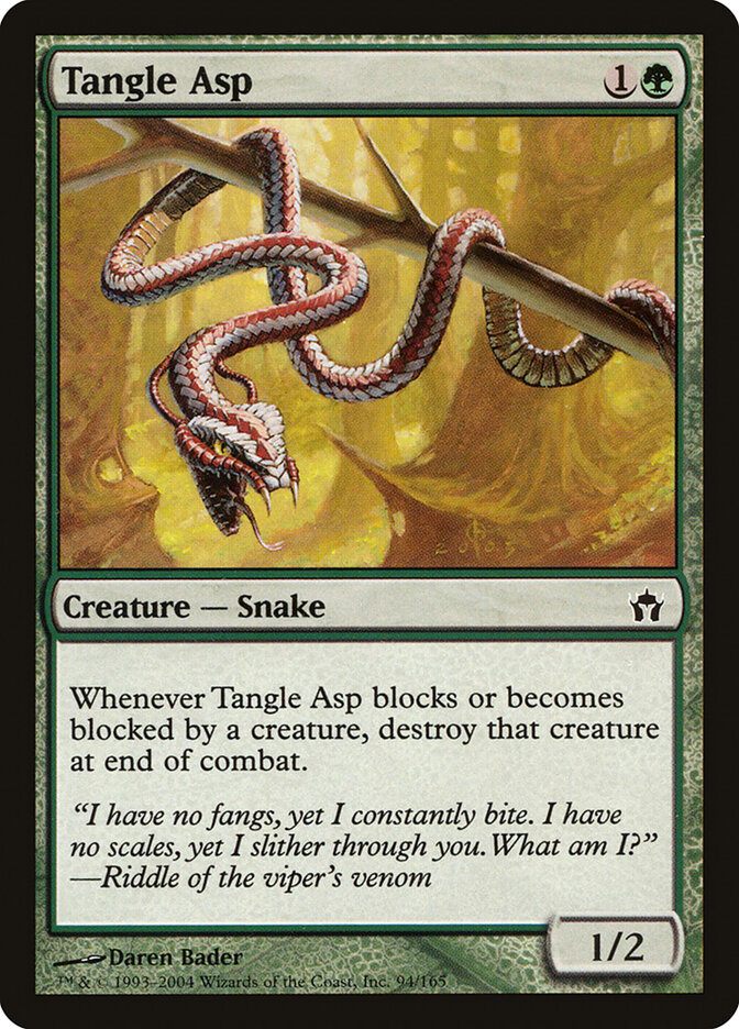 Tangle Asp card front
