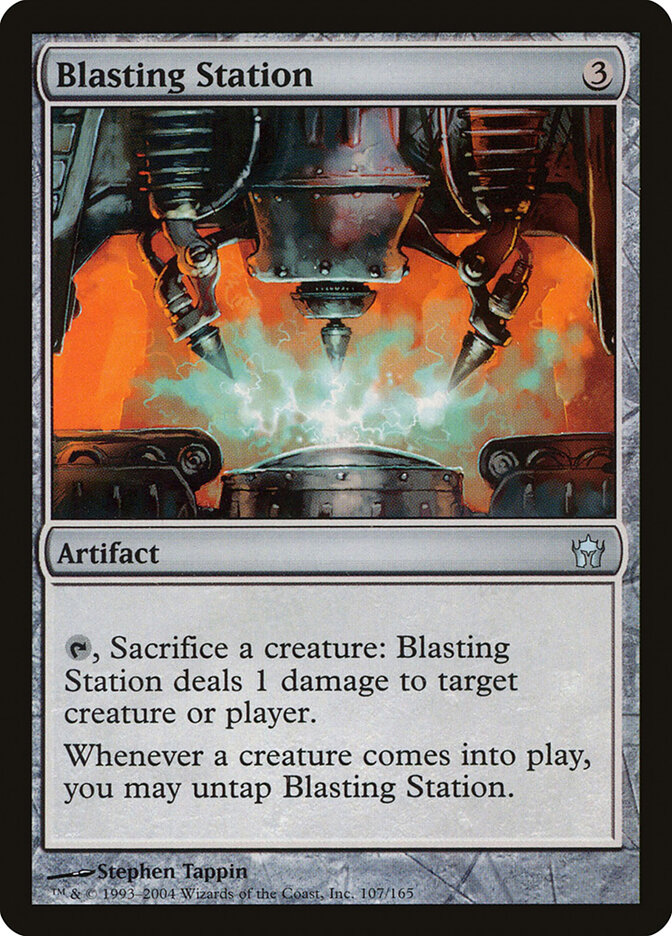 Blasting Station card front