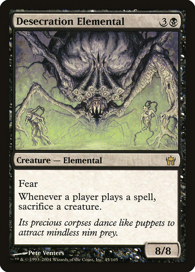 Desecration Elemental card front