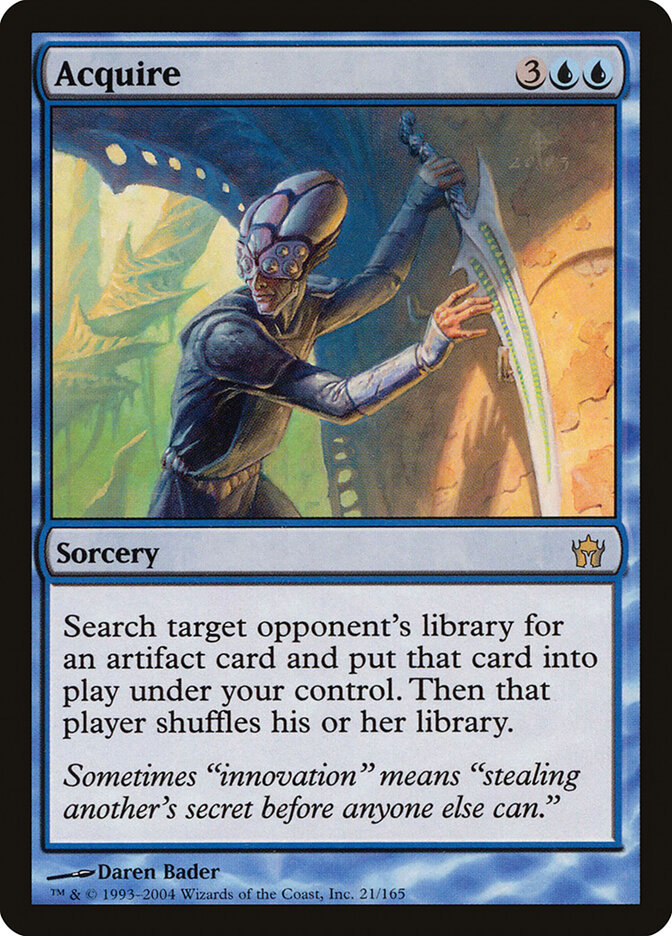 Acquire card front