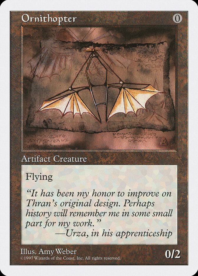 Ornithopter card front
