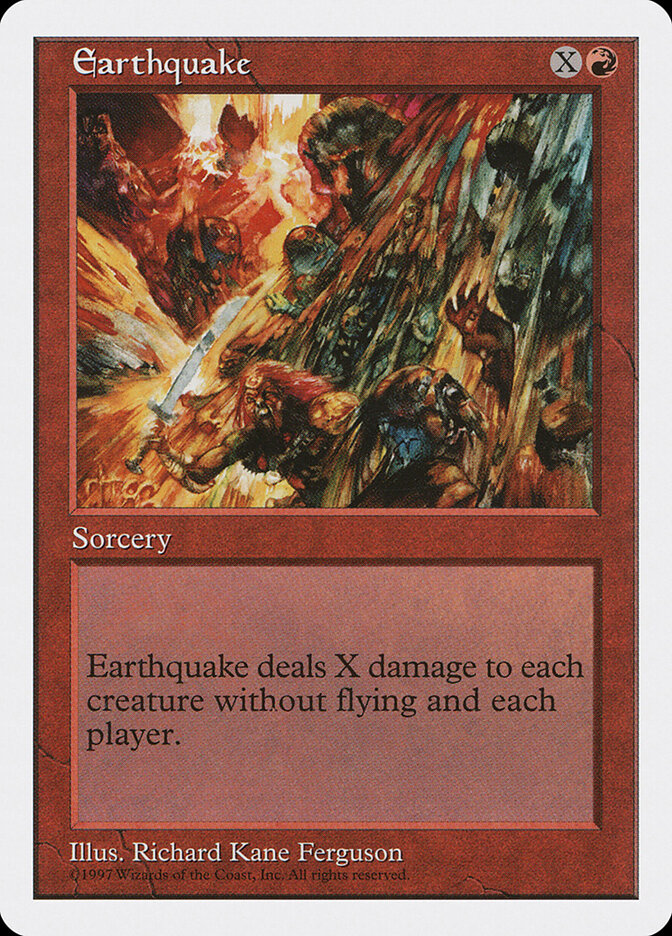 Earthquake card front