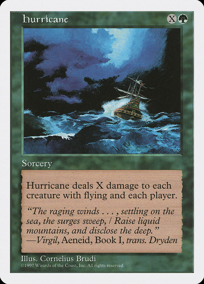Hurricane card front