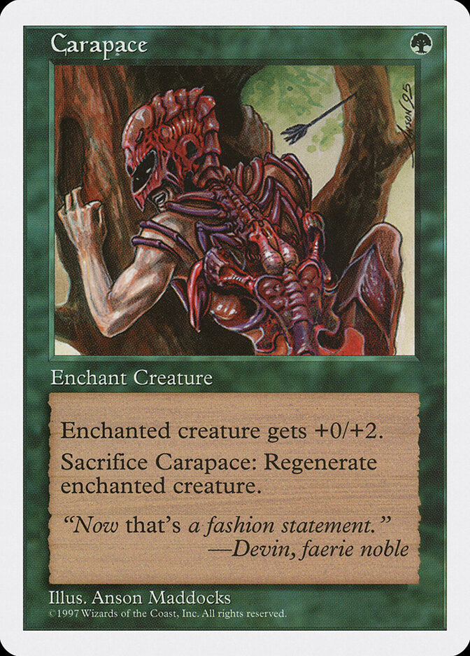 Carapace card front