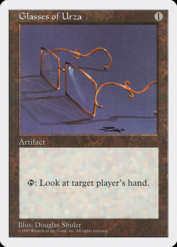 Glasses of Urza card front