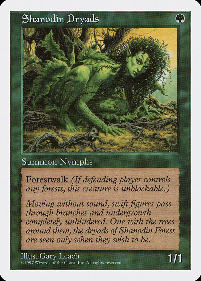 Shanodin Dryads card front