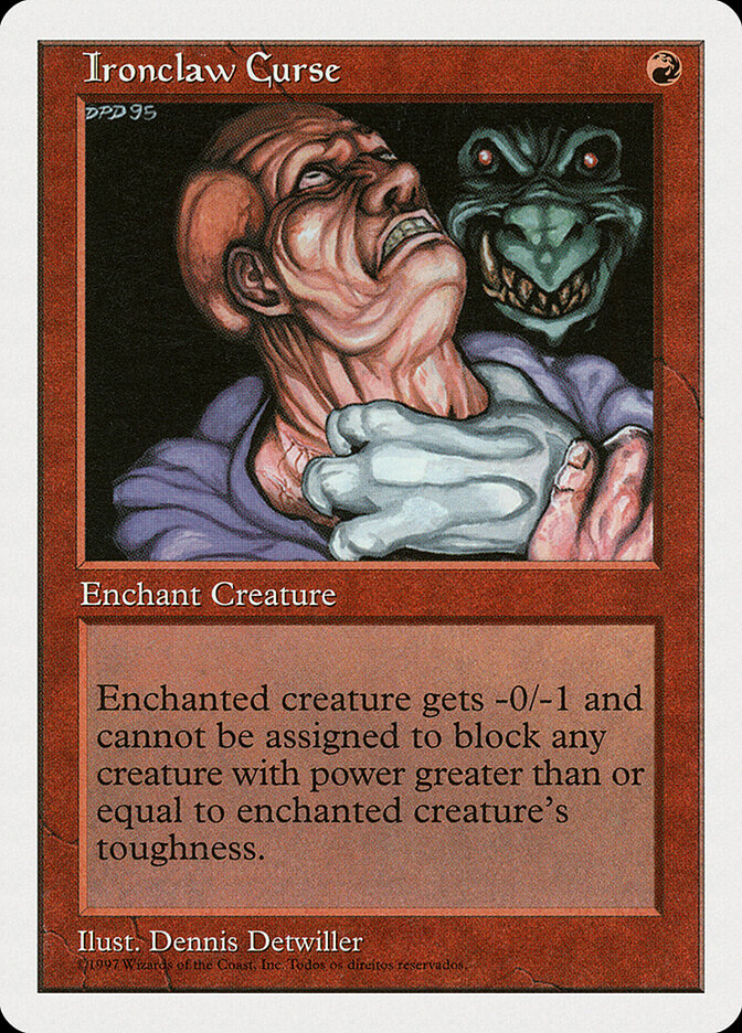 Ironclaw Curse card front