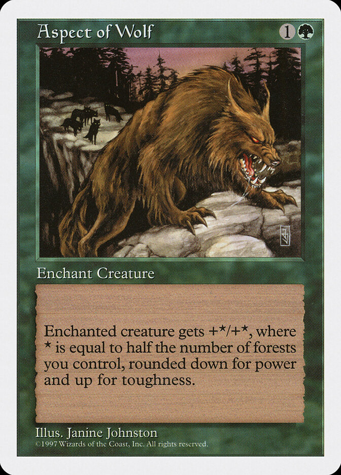 Aspect of Wolf card front