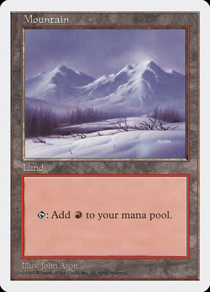 Mountain card front