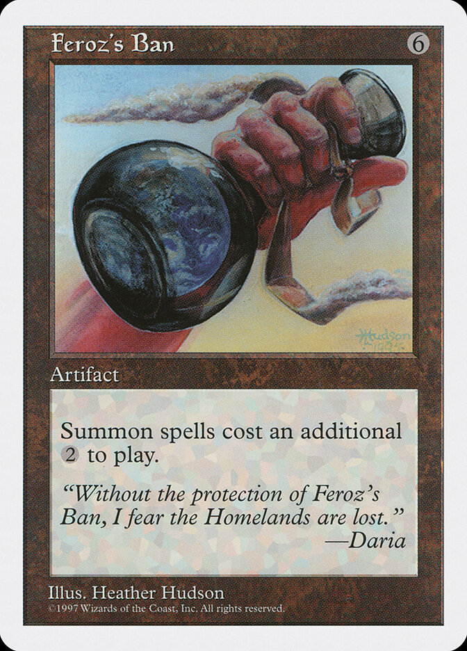 Feroz's Ban card front