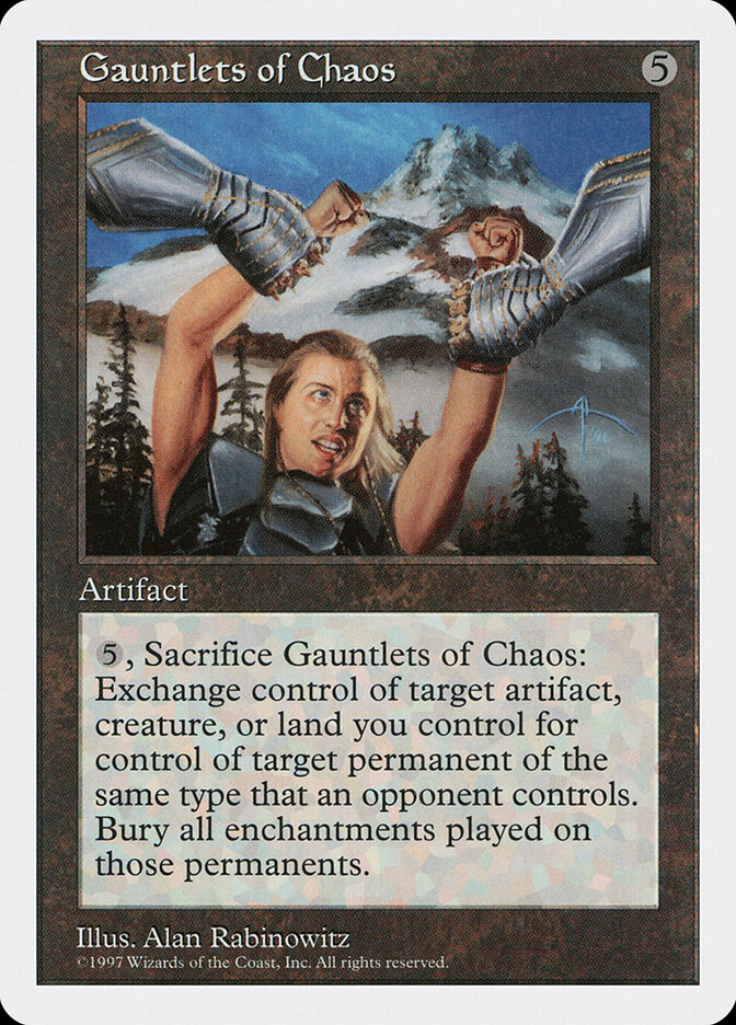 Gauntlets of Chaos card front