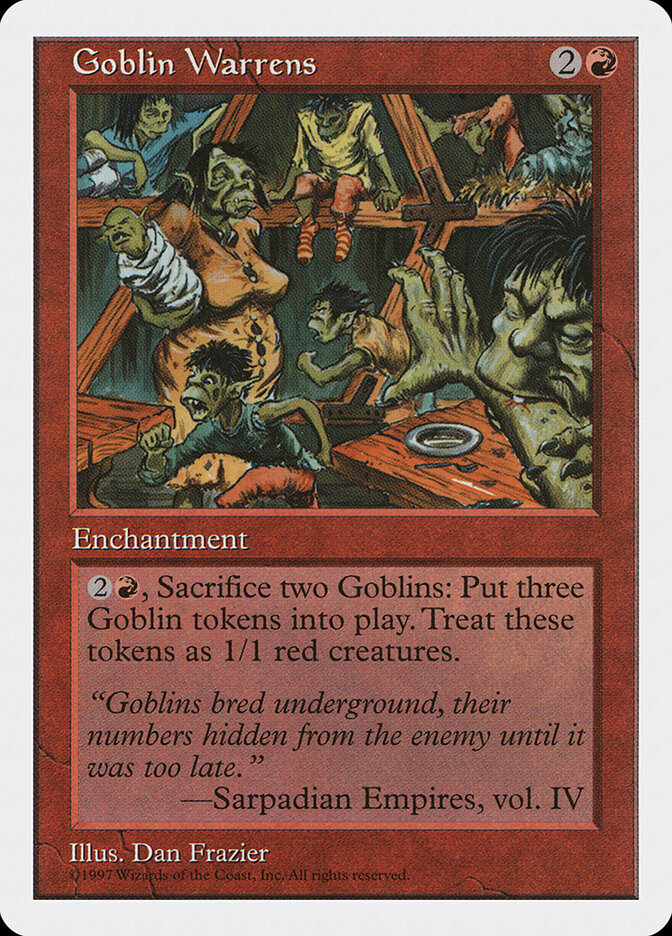 Goblin Warrens card front