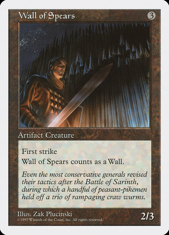 Wall of Spears card front